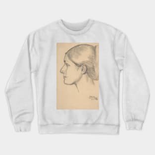 Portrait of Hortense Valpincon by Edgar Degas Crewneck Sweatshirt